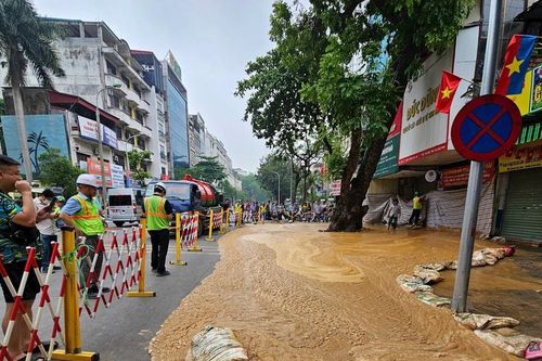 Hoàn thành xử lý bùn trồi lên mặt đất khi đào hầm đường sắt Nhổn - Ga Hà Nội