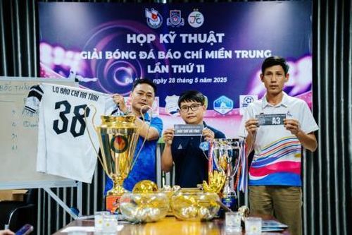 8 đội bóng tranh tài Giải Bóng đá Báo chí miền Trung lần thứ 11