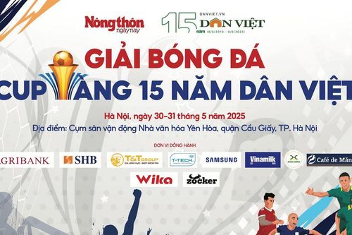 Giải bóng đá Cúp vàng 15 năm Dân Việt: Sân chơi thể thao ý nghĩa, lành mạnh cho giới báo chí