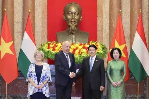 Chủ tịch nước Lương Cường chủ trì lễ đón chính thức Tổng thống Hungary