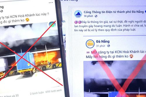 Sự thật về thông tin cháy lớn tại khu công nghiệp ở Đà Nẵng