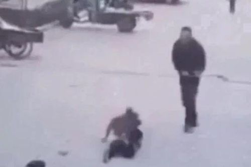 CLIP: Đang chơi đùa, bé gái 8 tuổi bị chó pitbull tấn công giữa phố và màn giải cứu kịch tính