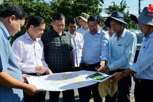 Lãnh đạo tỉnh An Giang và Kiên Giang khảo sát các tuyến đường giao thông kết nối 2 địa phương