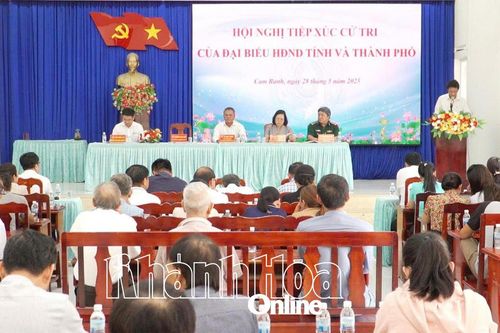 Đại biểu HĐND tỉnh Khánh Hòa tiếp xúc cử tri TP. Cam Ranh