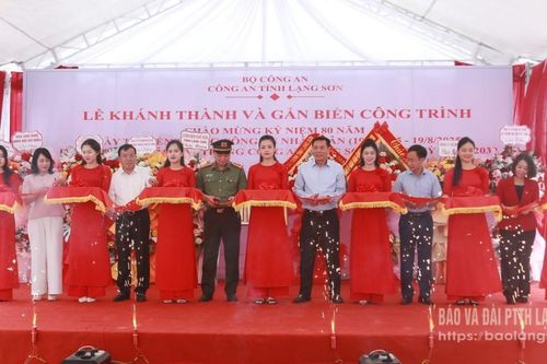 Công an tỉnh khánh thành công trình chào mừng kỷ niệm 80 năm Ngày truyền thống lực lượng