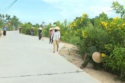 Tuyên dương tuyến đường nông thôn mới kiểu mẫu