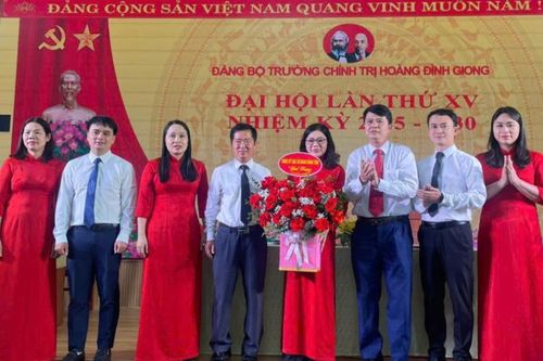 Đại hội Đảng bộ Trường Chính trị Hoàng Đình Giong lần thứ XV, nhiệm kỳ 2025 - 2030