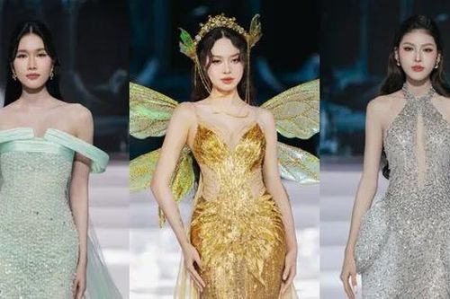Dàn người đẹp Hoa hậu Việt Nam hội tụ tại show thời trang: Thanh Thủy xinh như Tinberbell