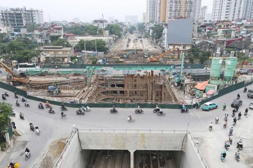 Hiện trạng hầm chui Kim Đồng - Giải Phóng sau 2 năm thi công