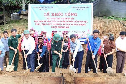 Điện Biên xây dựng mô hình điểm 'Khu dân cư biên giới đoàn kết, xanh-sạch-đẹp' tại bản Tả Ló San