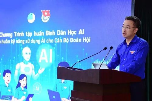 Cán bộ Đoàn, Hội phải học trước một bước, làm chủ trước một bước về AI