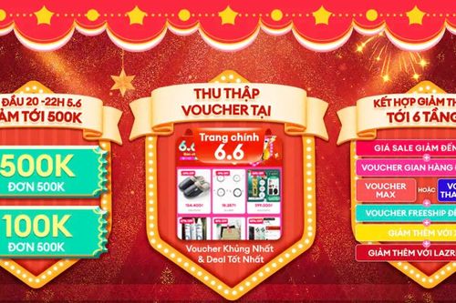 Lazada tung loạt ưu đãi dịp 6-6