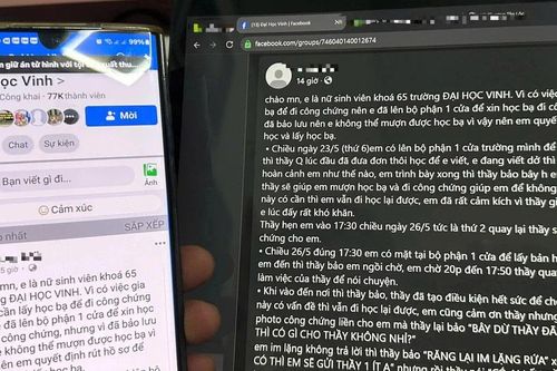 Xôn xao giảng viên ĐH Vinh gửi video 18+, gạ gẫm sinh viên