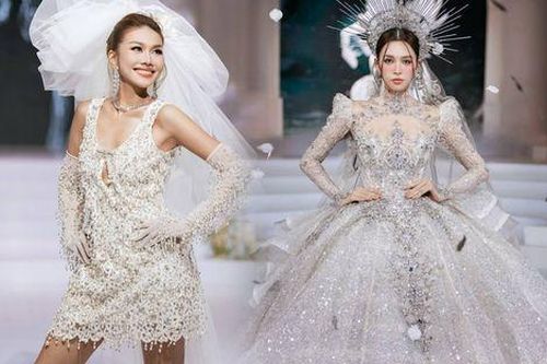 Cùng diễn vedette, biểu cảm của Thanh Hằng và Tiểu Vy được so sánh
