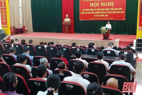 Tập huấn công tác dân vận trong tình hình mới và thực hiện dân chủ cơ sở