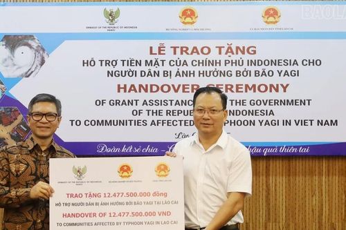 Chính phủ Indonesia hỗ trợ người dân Lào Cai khắc phục hậu quả thiên tai