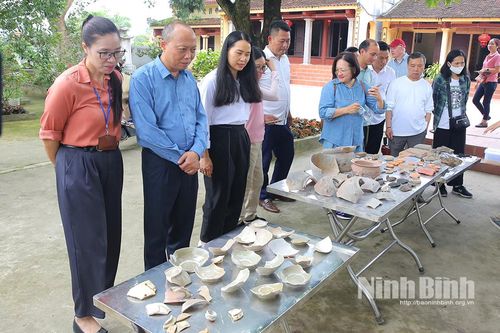 Phát hiện thêm nhiều dấu tích khảo cổ quan trọng tại xã Trường Yên, thành phố Hoa Lư