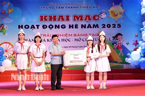 Trung tâm Thanh, thiếu nhi tỉnh khai mạc hoạt động hè năm 2025