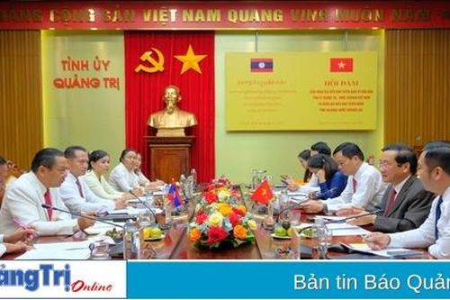 Hợp tác, chia sẻ kinh nghiệm công tác tuyên giáo – dân vận giữa Quảng Trị và Salavan