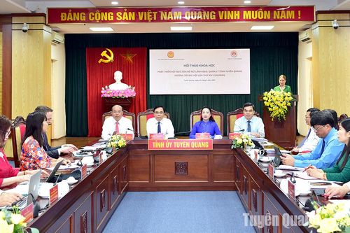 Thúc đẩy phát triển đội ngũ cán bộ nữ lãnh đạo, quản lý hướng tới Đại hội XIV của Đảng