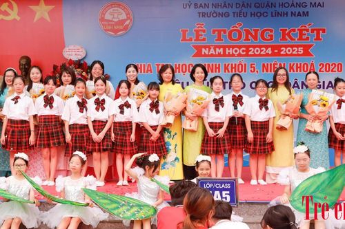 Nhà giáo Nguyễn Thị Thúy Hường: 'Cảm ơn các con đã đến với Trường Tiểu học Lĩnh Nam để học tập, để yêu thương và cùng nhau trưởng thành'