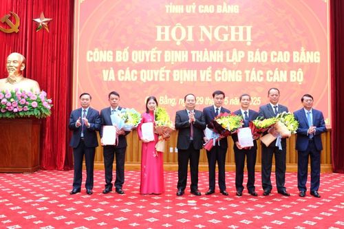 Tỉnh ủy công bố quyết định hợp nhất Báo Cao Bằng và Đài Phát thanh - Truyền hình Cao Bằng