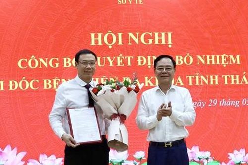 Bệnh viện Đa khoa tỉnh Thái Bình có tân giám đốc