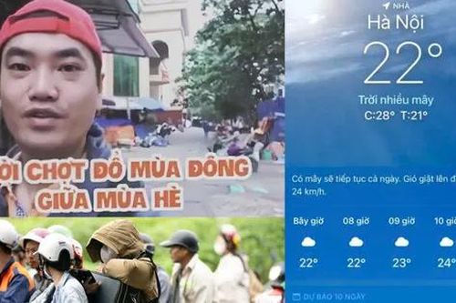 Gió mùa Đông Bắc bất ngờ ghé chơi, biến thời tiết Hà Nội 'mùa hạ thành đông'