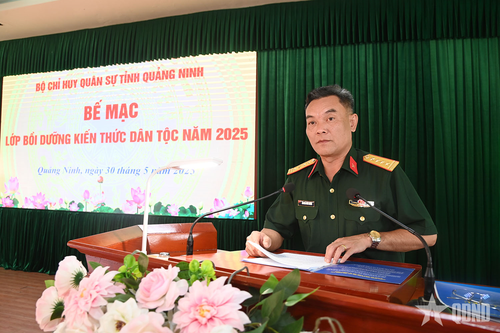 Bộ CHQS tỉnh Quảng Ninh: Bế mạc lớp bồi dưỡng kiến thức dân tộc năm 2025