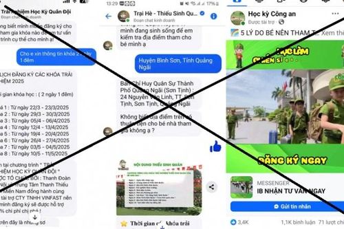 Bóc mẽ chiêu lừa 'Học kỳ Công an', 'Trại hè Quân đội'... móc túi khách hàng