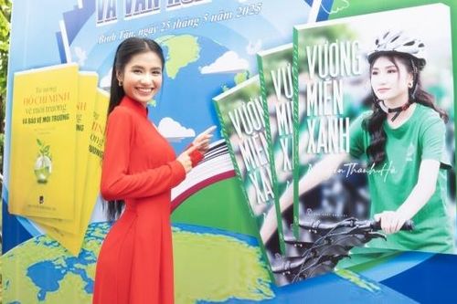 Hoa hậu Môi trường thế giới Nguyễn Thanh Hà tham gia lễ phát động Tết trồng cây đời đời nhớ ơn Bác Hồ