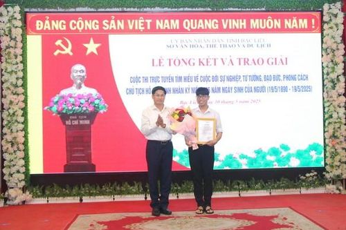 Trao giải Cuộc thi trực tuyến tìm hiểu về cuộc đời, sự nghiệp, tư tưởng, đạo đức của Bác Hồ