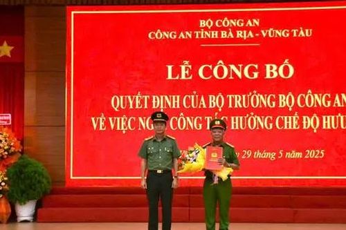 Triển khai quyết định cán bộ của Bộ Công an ở Bà Rịa-Vũng Tàu, Long An