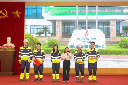 Hội thi An toàn vệ sinh viên giỏi năm 2025 tại Nhà máy Nhiệt điện Thái Bình 2