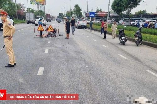 Đâm vào chó, người đàn ông nghi bị xe container cán tử vong