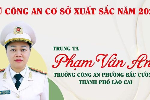 Lào Cai: 1 cán bộ công an được tuyên dương 'Nữ Công an cơ sở xuất sắc' năm 2024