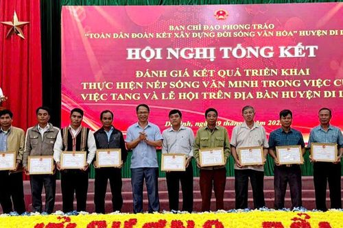 Huyện Di Linh, Lâm Đồng: Tổng kết đánh giá kết quả triển khai thực hiện nếp sống văn minh trong việc cưới, việc tang và lễ hội