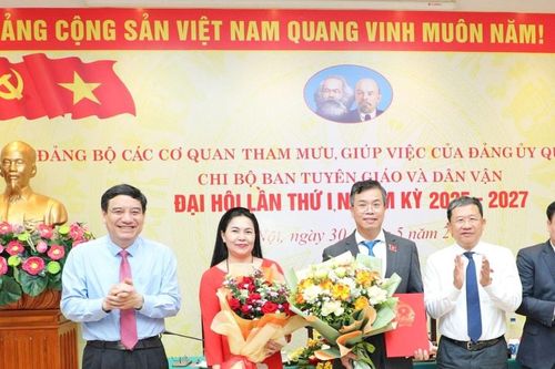 Đại hội Chi bộ Ban Tuyên giáo và Dân vận Đảng ủy Quốc hội nhiệm kỳ 2025-2027