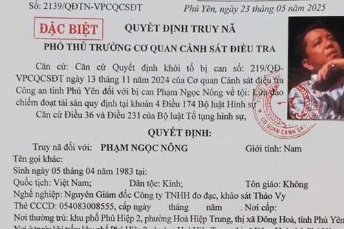 Truy nã một Giám đốc Công ty TNHH chiếm đoạt hơn 2 tỷ đồng