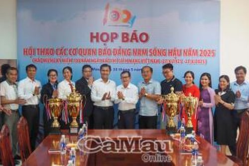 Họp báo Hội thao các cơ quan báo chí Nam Sông Hậu năm 2025