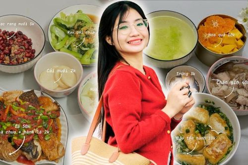 500 nghìn đồng nấu cho 4 người ăn cả tuần, cô gái gen Z gây sốt mạng