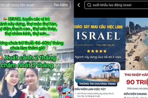 Về thông tin đưa lao động sang làm việc tại Israel:Cần thận trọng để không bị lừa