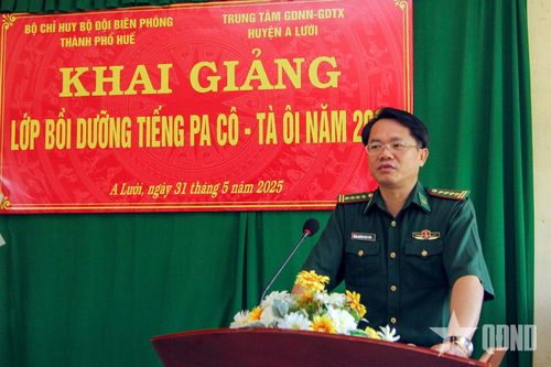 Bộ đội Biên phòng TP Huế khai giảng lớp bồi dưỡng tiếng dân tộc thiểu số