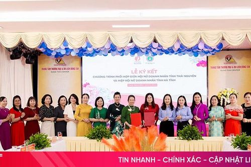 Nữ doanh nhân Hà Tĩnh - Thái Nguyên ký kết biên bản ghi nhớ hợp tác