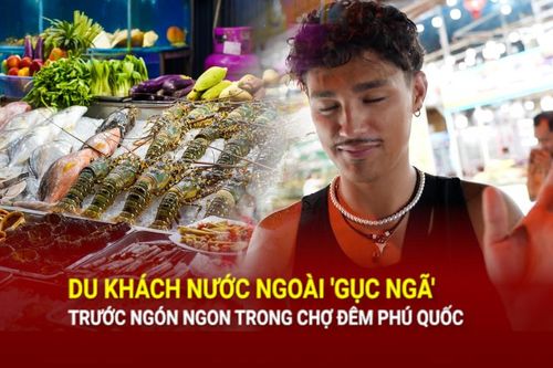 Du khách quốc tế bị 'níu chân' trước món ngon trong chợ đêm Phú Quốc