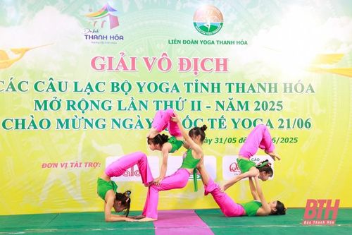 Hơn 100 VĐV tham gia Giải Yoga các CLB Yoga tỉnh Thanh Hóa mở rộng