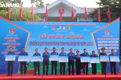 Hơn 600 đoàn viên, thanh niên hưởng ứng chiến dịch 'Thanh niên tình nguyện hè'