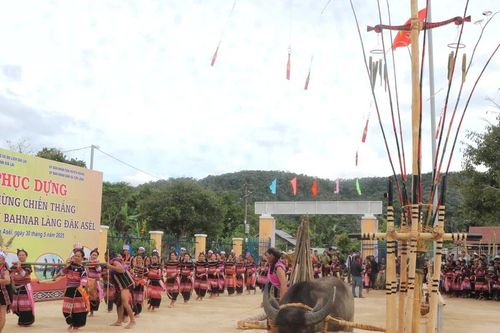 Phục dựng lễ 'Mừng chiến thắng' của người Bahnar làng Đăk A Sêl