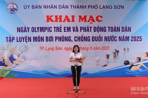 Thành phố Lạng Sơn: Phát động toàn dân tập luyện môn bơi phòng, chống đuối nước năm 2025