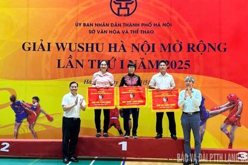 Vận động viên Lạng Sơn đoạt 8 huy chương tại Giải wushu Hà Nội mở rộng